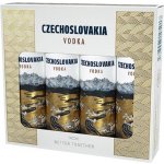 Czechoslovakia Vodka mini 40% 4 x 0,04 l (set) – Zboží Dáma