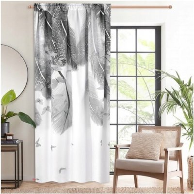 BytoTex Dekorační závěs s řasící páskou Grassa 145x250 cm - šedá – Hledejceny.cz