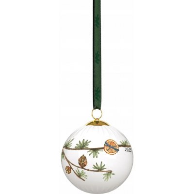 KÄHLER Porcelánová vánoční baňka Hammershøi Christmas 2025 bílá barva porcelán – Sleviste.cz