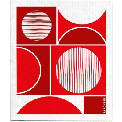 Jangneus Houbička kruhy červené – Zboží Dáma