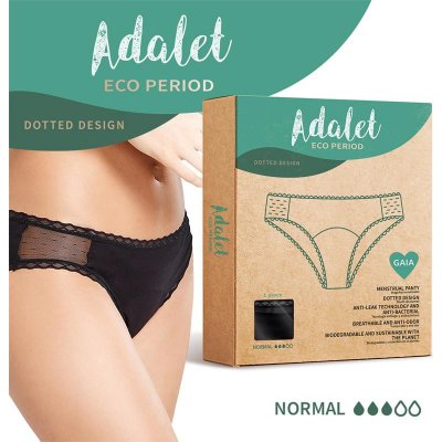 Adalet Eco Period Gaia Menstrual Panty Normal Black