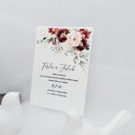 Svatební oznámení Burgundy růže 3 – Hledejceny.cz