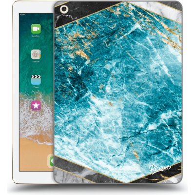 Picasee silikonový Apple iPad 9.7" 2017 5. gen Blue geometry čiré – Zbozi.Blesk.cz