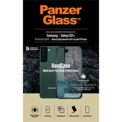 Pouzdro PanzerGlass™ HardCase Samsung Galaxy S22+ Crystal černé edition – Zboží Mobilmania