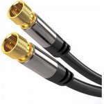 PremiumCord Satelitní antenní HQ kabel F male - F male (135 dB) 4x stíněný 1,5m – Sleviste.cz