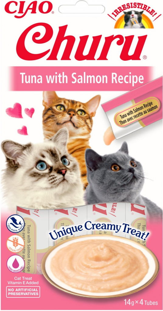 Churu Cat Purée Tuna with Salmon 4 x 14 g