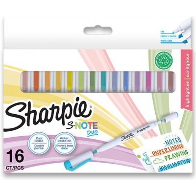 Sharpie S-Note Duo 16 barev 2182115 – Zboží Mobilmania