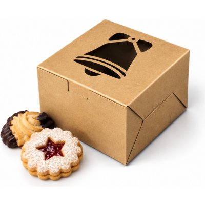 Cake star Vánoční krabička- zvoneček 10x10x6,3cm – Hledejceny.cz
