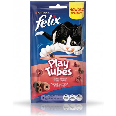 Felix Play Tubes krůta a šunka 4 x 50 g