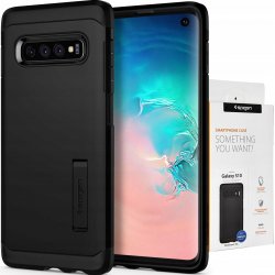 Pouzdro Spigen Samsung Galaxy S10 Case Tough Armor černé