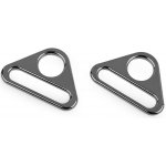 Trojúhelníkový kovový průvlek šíře 31 mm - nikl černý (2 ks) – Hledejceny.cz