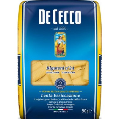 De Cecco Rigatoni No.24 0,5 kg – Sleviste.cz