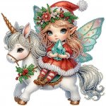 Norimpex Diamantové malování na plátně Vánoční elf 23 x 30 cm – Zbozi.Blesk.cz