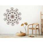 Nalepte.cz Květinová mandala samolepka na zeď arch, rozměry 96 x 100 cm – Hledejceny.cz