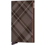 Secrid pouzdro na karty Cardprotector s tartanovým vzorem hnědé – Sleviste.cz