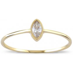 Lillian Vassago prsten ze žlutého zlata se zirkonem LLV06 GR037Y