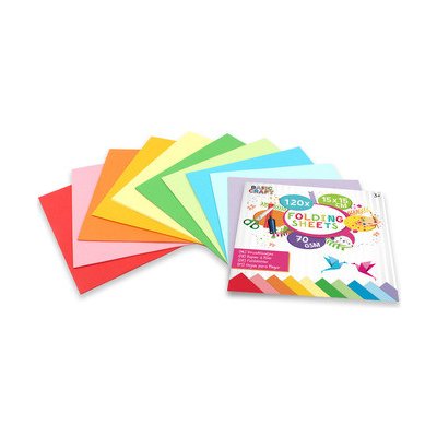 Grafix Sada barevných papírů 15 x 15 cm, 70g/m2 -120 ks – Zbozi.Blesk.cz