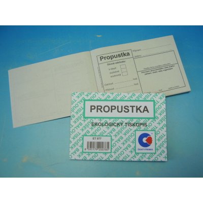 Baloušek Tisk ET077 Propustka A7 – Zboží Dáma