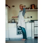 Aesthetic Lněná zástěra šatová s kapsami Přírodní světlá – Zboží Mobilmania