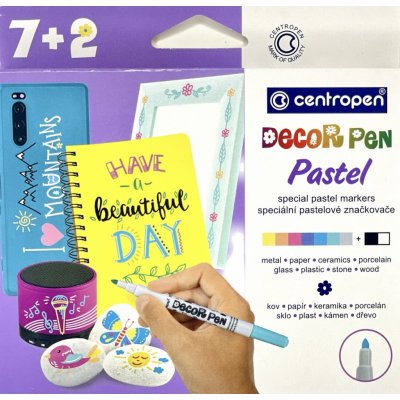 Centropen Pastel Decor Pen 2738/7 + 2 / 9 barev – Hledejceny.cz