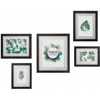 Atmosphera Dřevěné fotorámečky na zeď, 5 kusů – Hledejceny.cz