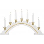 Markslöjd 700446 LED Vánoční svícen CELINE 7xE10 3W 230V bílý ML0086 – Zboží Dáma