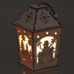 Retlux Vánoční dekorace Lucerna RXL 462 dřevo WW 1 LED 2x LR44 – Hledejceny.cz