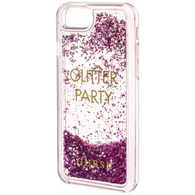 Pouzdro Guess Apple iPhone SE 2020/8/7 Liquid Glitter Party fialové – Zboží Mobilmania