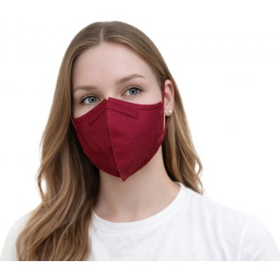 BreaSAFE nano respirátor COMMUNITY MASK FFP2 Bordó M 5 ks – Zboží Mobilmania