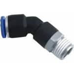 STNC L-spojky 45°, vnější závit R, pro hadičku 8mm - otočné Rozměr závitu: 1/4"