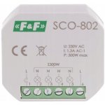 Průchozí stmívač pod omítku F&F bílý SCO-802-LED – Sleviste.cz