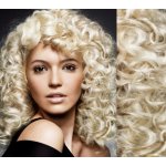 Clip in kudrnaté vlasy 100% lidské REMY 53cm platina – Hledejceny.cz