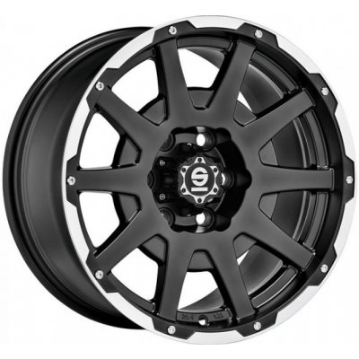 SPARCO Dakar 7,5x17 5x112 ET35 matt black lip polished rivets – Hledejceny.cz