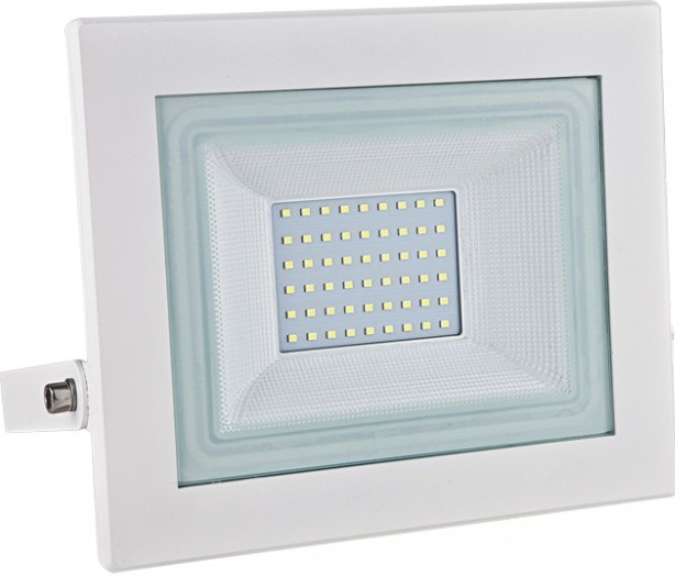ACA Lighting LED venkovní reflektor X 50W/230V/4000K/4100Lm/120°/IP66, bílý