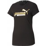 Puma ESS+ Metallic Tee černá Zlatá – Hledejceny.cz