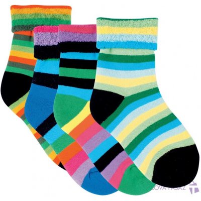 RS Dětské dívčí i chlapecké froté ponožky mix barev – Zboží Mobilmania