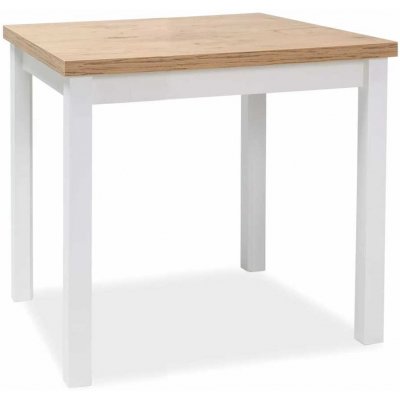 Signal Jídelní stůl Adam 90 x 65 cm dub lancelot bílá – Zboží Dáma Signal Jídelní stůl Adam 90 x 65 cm dub lancelot bílá – Zboží Dáma