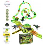 Mamido Dinosauří autodráha Zero Gravity 132 dílů 318 cm 360° rotace – Sleviste.cz