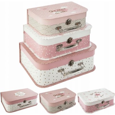 Atmosphera for Kids Dětské kartonové růžové 3 ks 10x29x22 cm – Zbozi.Blesk.cz