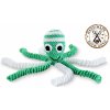 Hračka pro nejmenší Wooline háčkovaná chobotnička pro novorozence zelená