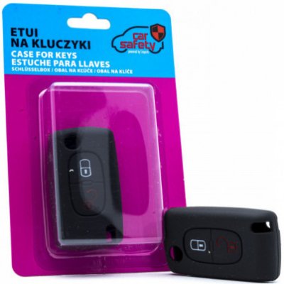 Klíčenka Citroen Peugeot Einparts silikónový obal na kľúče čierna – Sleviste.cz