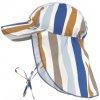 Kojenecká čepice Lässig Sun Protection Flap Hat Waves Blue Nature