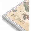 Nástěnné mapy National Geographic Evropa - nástěnná mapa Executive 118 x 92 cm Varianta: mapa v hliníkovém rámu, Provedení: stříbrný rám