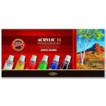 Koh-i-noor akrylové barvy 10 ks x 16 ml 162703 113337 – Zboží Dáma