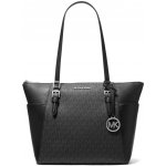 Michael Kors kabelka Charlotte Large Logo and Leather Top-Zip Tote Bag Black – Hledejceny.cz