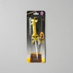 Dortisimo Svíčka zlatá s korunkou číslo 1 – Zboží Mobilmania