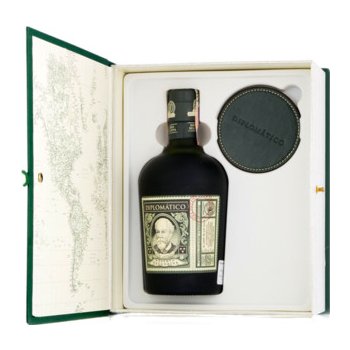 Diplomatico Reserva Exclusiva 12y 40% 0,7 l (dárkové balení kniha podtácky)