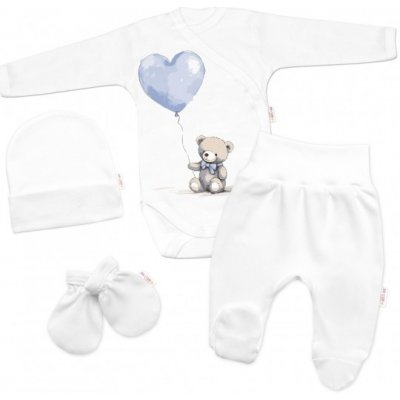 Baby Nellys Sada do porodnice pro miminko 4D Teddy Love Bílá modrá – Zboží Dáma Baby Nellys Sada do porodnice pro miminko 4D Teddy Love Bílá modrá – Zboží Dáma
