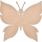Dřevia Dřevěná dekorace motýl 8x9 cm – Zboží Mobilmania