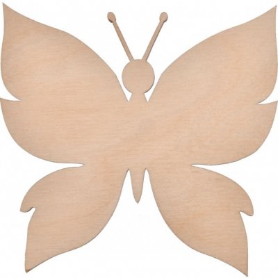 Dřevia Dřevěná dekorace motýl 8x9 cm – Zboží Mobilmania